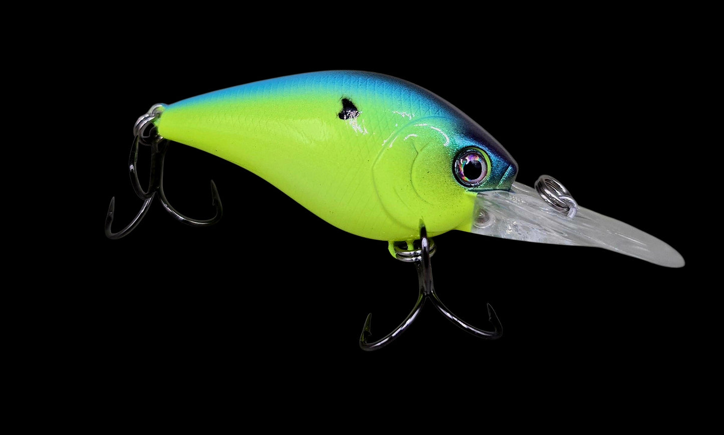 1.5 Medium diver Chartreuse Blue back