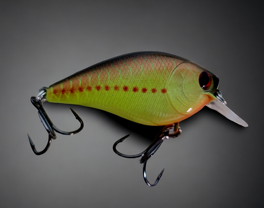 1.5 Square Bill Chartreuse Blood line