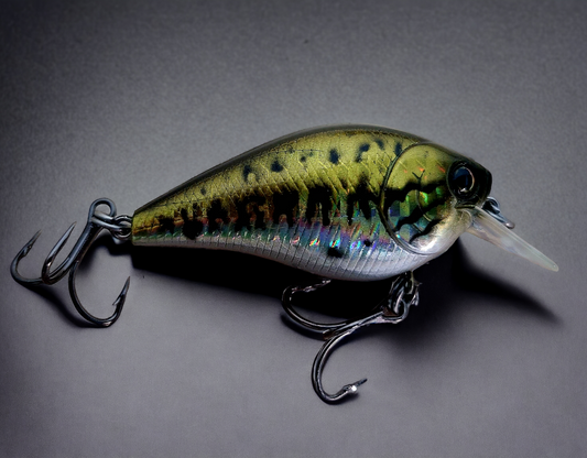 1.5 Square Bill Holographic Baby Bass